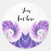 nautilus shell seashell Fibonacci sticker (Voorkant)