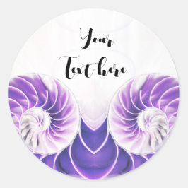 nautilus shell seashell Fibonacci sticker