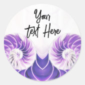 nautilus shell seashell Fibonacci sticker (Voorkant)