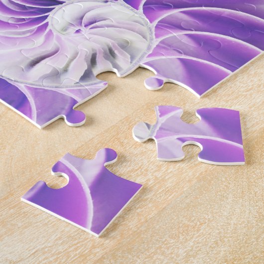 nautilus shell seashell Fibonacci swirl Legpuzzel (Zijkant)