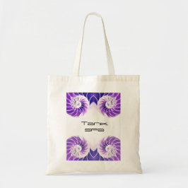 nautilus shell seashell Fibonacci swirl paars Tote Bag