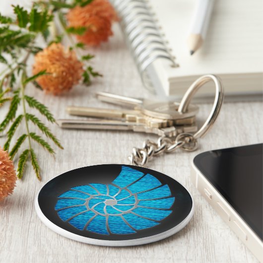 Nautilus Shell Sleutelhanger (Zijkant)