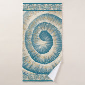 Nautilus Shell Spiral Shape Blauwgroen Badhanddoek (Badhanddoek)
