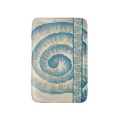 Nautilus Shell Spiral Shape Blauwgroen Badmat (Voorkant Verticaal)