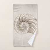 Nautilus Shell Tekening Bad Handdoek (Handdoek)