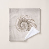 Nautilus Shell Tekening Bad Handdoek (Wasdoekje)