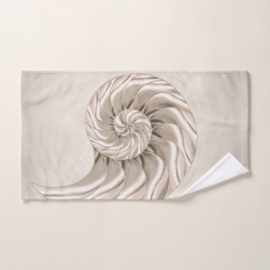 Nautilus Shell Tekening Bad Handdoek (Handdoek)