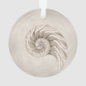 Nautilus Shell Tekening Ornament (achterkant)