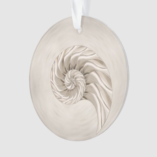 Nautilus Shell Tekening Ornament (voorkant)