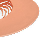 Nautilus shell - terracotta en white snijplank (Hoek)
