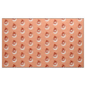 Nautilus Shell - terracotta en white Stof (Yard (91,4 cm))