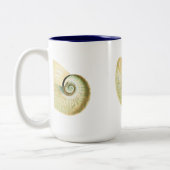 Nautilus shell tweekleurige koffiemok (Links)