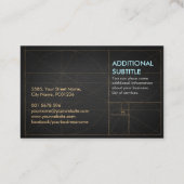 Nautilus Shell - Waterverf Chakra Colors Visitekaartje (Achterkant)