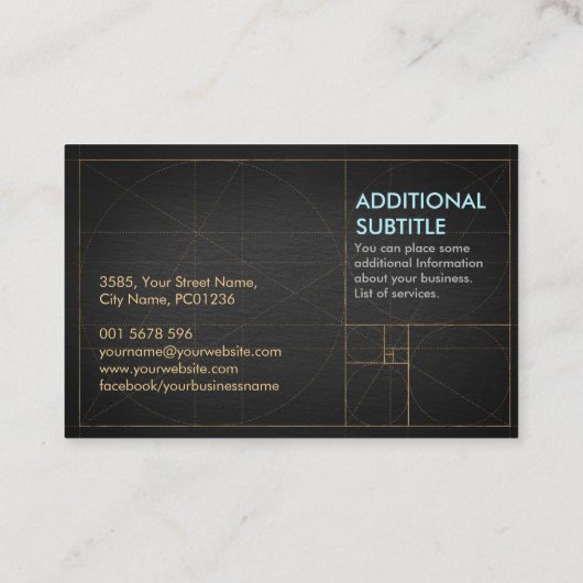 Nautilus Shell - Waterverf Chakra Colors Visitekaartje (Achterkant)