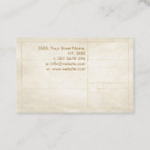 Nautilus Shell - Waterverf Chakra Colors Visitekaartje (Achterkant)