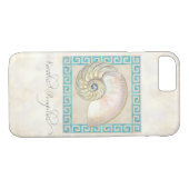 Nautilus Shell Waterverf Grieks Zeer belangrijk Da Case-Mate iPhone Case (Achterkant (Horizontaal))