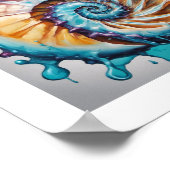 Nautilus Shell Zee Wereld Poster (Hoek)