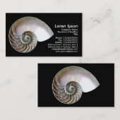 Nautilus Shell - Zwart Visitekaartje (Voorkant / Achterkant)