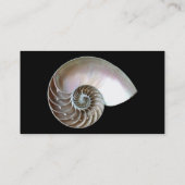 Nautilus Shell - Zwart Visitekaartje (Achterkant)