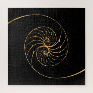 Nautilus Shells - Golden Pair Legpuzzel