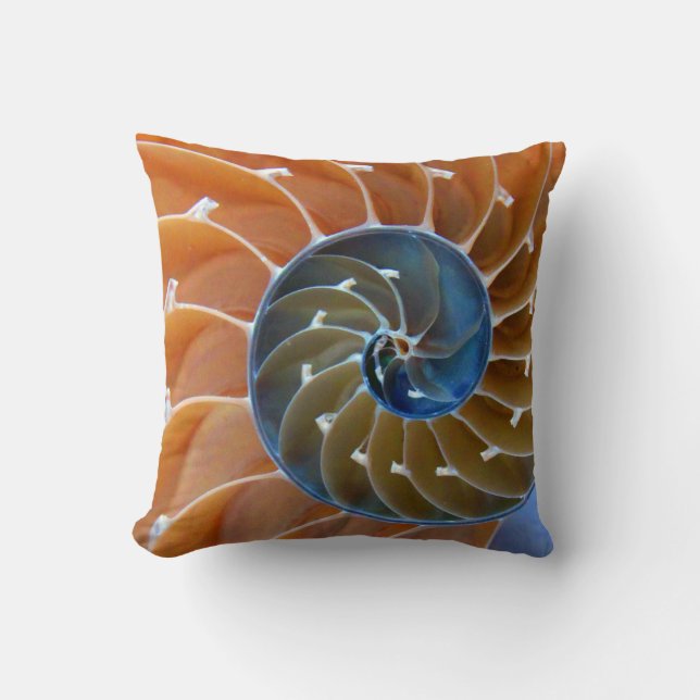 Nautilus spiralen kussen (Voorkant)
