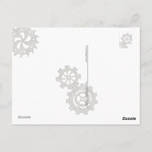 Nautilus sterrenschip briefkaart (Achterkant)