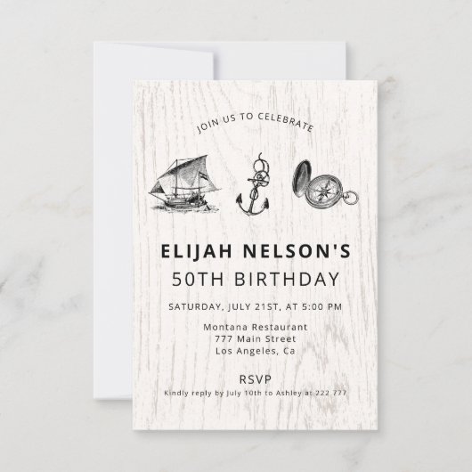 Nautilus Symbolen Verjaardag Kaart (Voorkant)