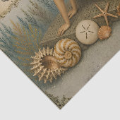 Nautilus Zeemeermin Decoupage Vintage Kust Strand Tissuepapier (Detail)