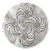 Nautilusschelp Nepparelmoer Keramische Knop (Voorkant)