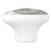 Nautilusschelp Nepparelmoer Keramische Knop (Zijkant)