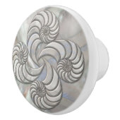 Nautilusschelp Nepparelmoer Keramische Knop (Rechts)