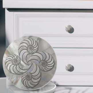 Nautilusschelp Nepparelmoer Keramische Knop