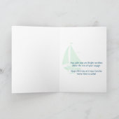 Nautisch Abstract Zeilen Gefeliciteerd Kaart (Binnen)