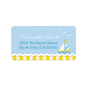 Nautisch adreslabel etiket (Voorkant)