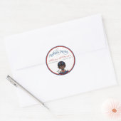 Nautisch Afrikaans Amerikaans Baby shower Stickers (Envelop)