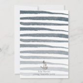 Nautisch Ahoy Het is een Boy Baby shower Kaart (Achterkant)