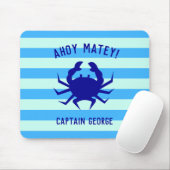 Nautisch Ahoy Matey! Gepersonaliseerde Muismat Str (Met muis)