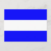 Nautisch alfabet vlag Signal Letter J Briefkaart (Voorkant)