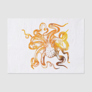 Nautisch-amberoctopus Tissuepapier