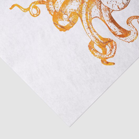 Nautisch-amberoctopus Tissuepapier (Detail)