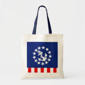 Nautisch Amerikaans jachtvlaggenontwerp Tote Bag (Voorkant)