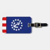 Nautisch Amerikaans vlag Bagagelabel (Voorkant horizontaal)