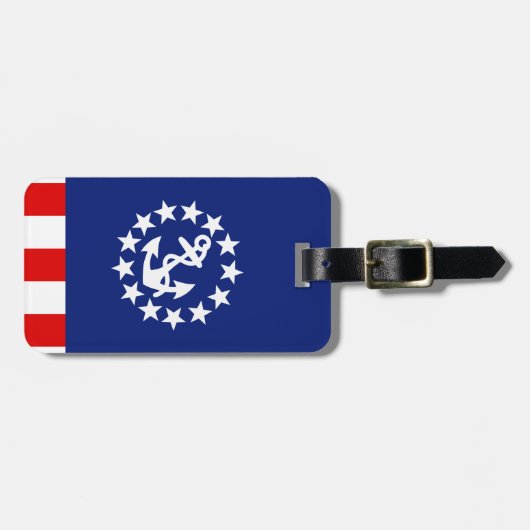 Nautisch Amerikaans vlag Bagagelabel (Voorkant horizontaal)