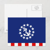 Nautisch Amerikaans vlag Briefkaart (Voorkant / Achterkant)