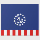 Nautisch Amerikaans vlag Cadeaupapier (Vlak)