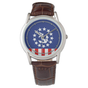 Nautisch Amerikaans vlag Horloge