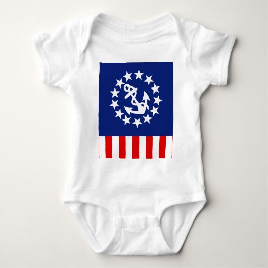 Nautisch Amerikaans vlag Romper (Voorkant)