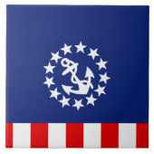 Nautisch Amerikaans vlag Tegeltje (Voorkant)
