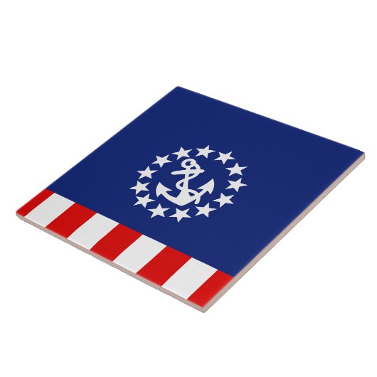 Nautisch Amerikaans vlag Tegeltje (Zijkant)