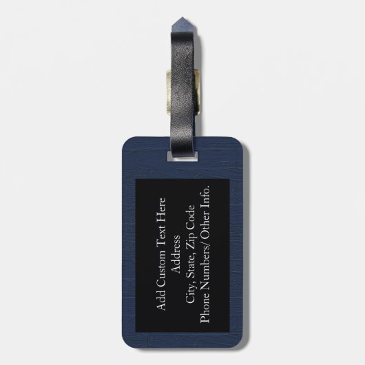 Nautisch Anchor Bagagelabel (Achterkant verticaal)